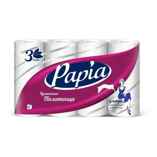 Бумажные полотенца Papia 4 штуки в Рубль Бум