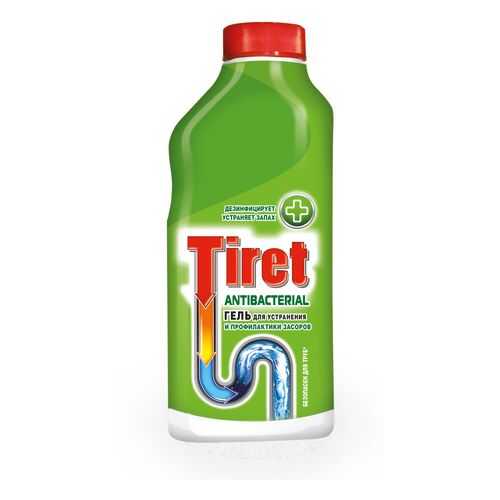 Средство для очистки труб и сливов Tiret antibacterial 500 мл в Рубль Бум