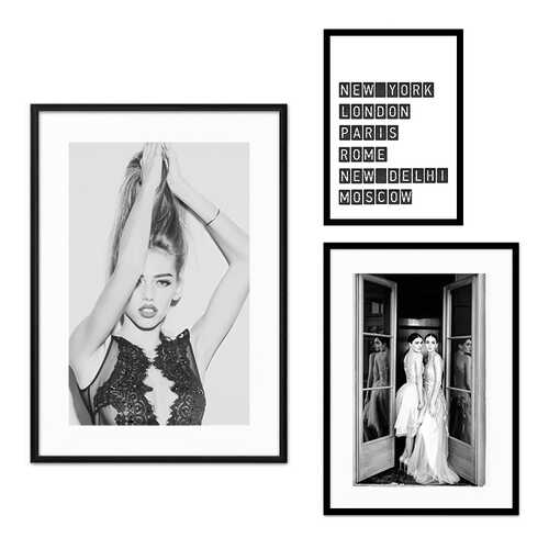 Набор постеров Коллаж Fashion №50 80х80 см в Рубль Бум