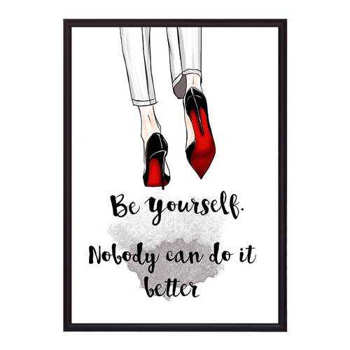 Постер в рамке Be yourself 30х40 см в Рубль Бум