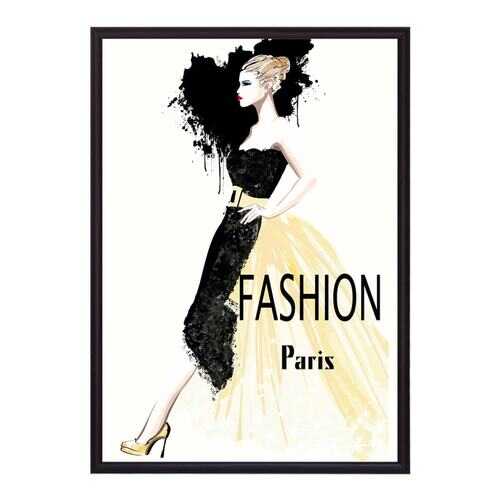 Постер в рамке Fashion Paris 40х60 см в Рубль Бум