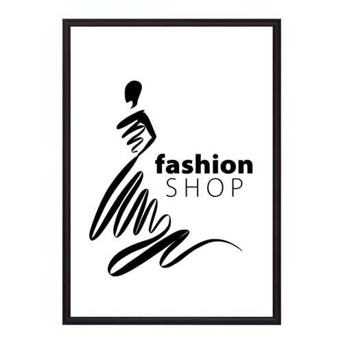 Постер в рамке Fashion shop 21х30 см в Рубль Бум