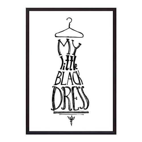 Постер в рамке Little Black Dress 21х30 см в Рубль Бум