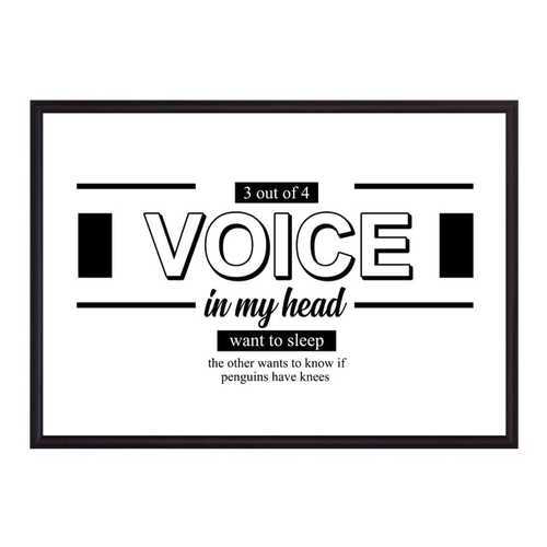 Постер в рамке Voice 30х40 см в Рубль Бум