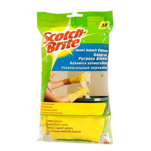 Перчатки хозяйственные Scotch-Brite®, универсальные, размер M, 1 пара/уп. в Рубль Бум