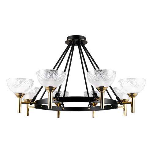 Подвесная люстра Lumien Hall 3301/8H-GD-BK в Рубль Бум
