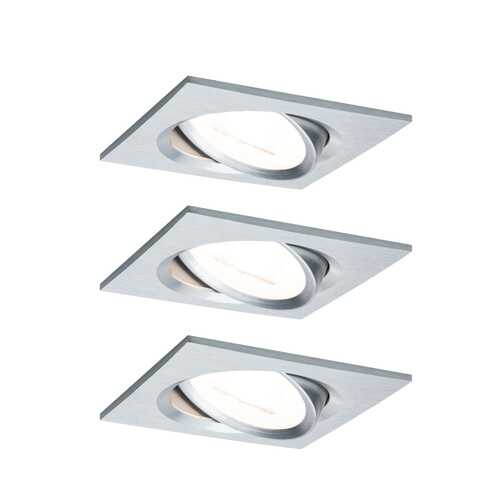 Светильник встраиваемый, комплект Nova Coin LED 3x6,5W Alu ge 93456 в Рубль Бум