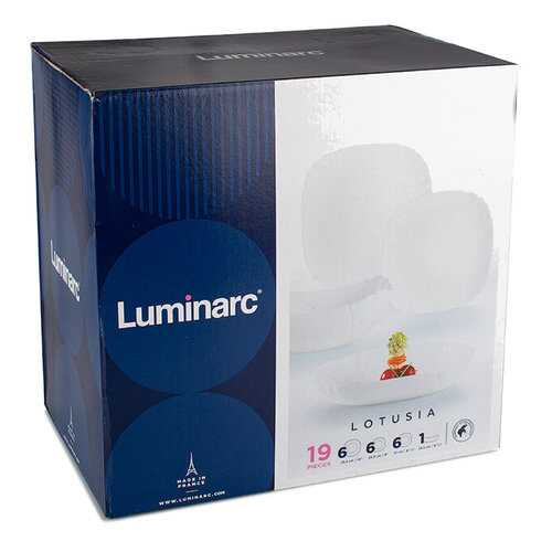 Столовый сервиз Luminarc Lotusia H1792 белый в Рубль Бум