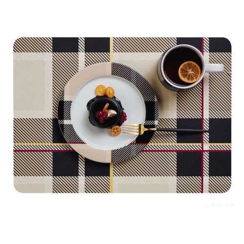 Сервировочная салфетка ASA Selection Tartan 46x33, цвет коричневый в Рубль Бум